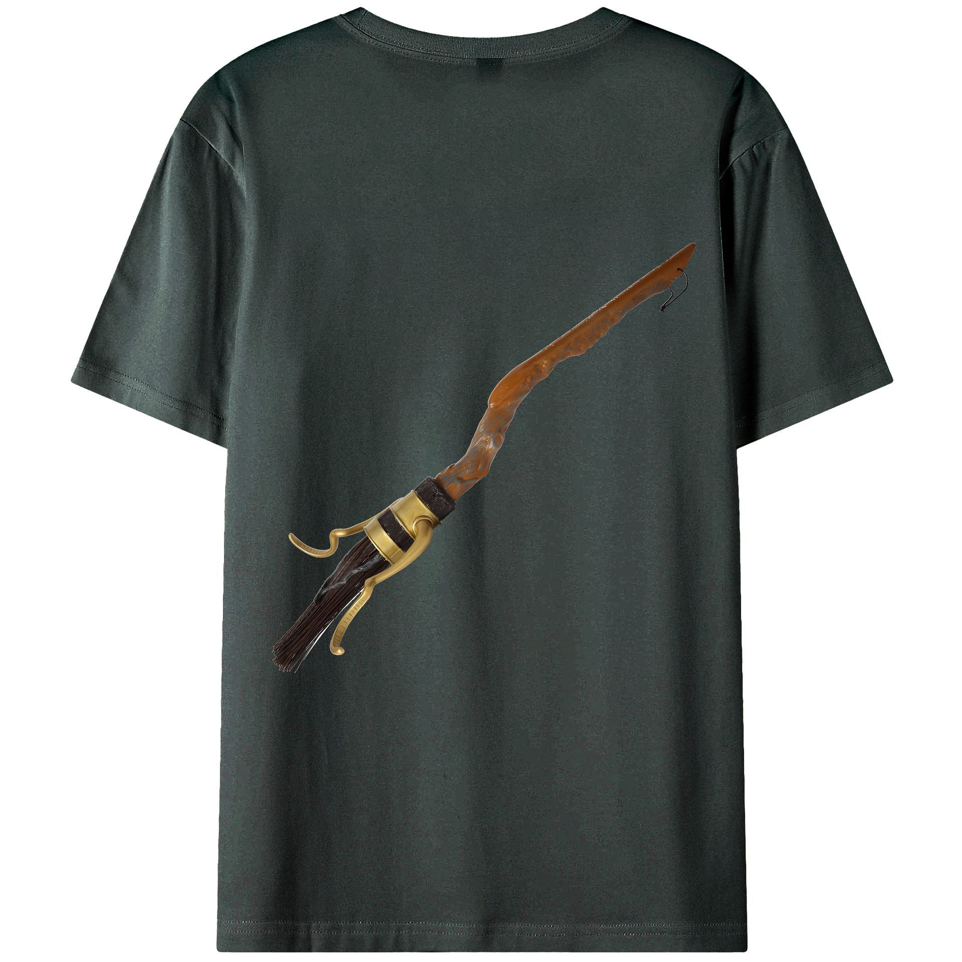 （画像用） Harry Potter ハリー・ポッターシリーズ 綿100％ メンズ半袖Tシャツ（バックプリント） 通気性